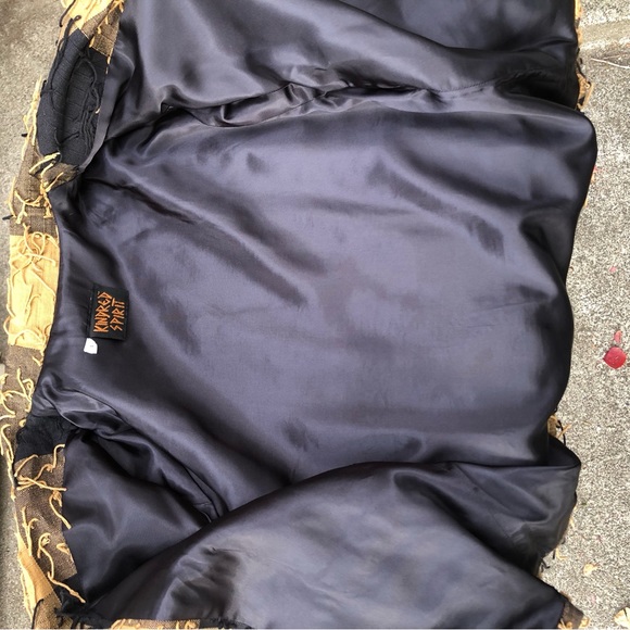 Kindred Spirit Fringed Checkered Hand Woven Shell Button Down - Picture 11 of 12